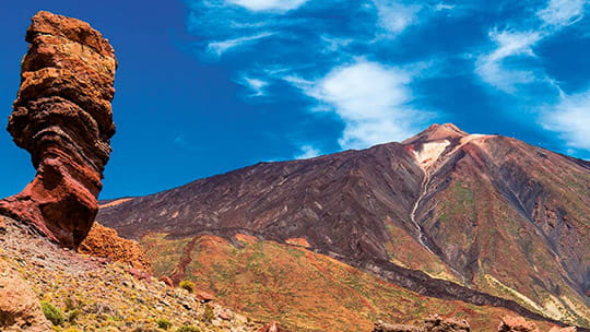 A view towards Mount Teide in Tenerife, Canary Islands